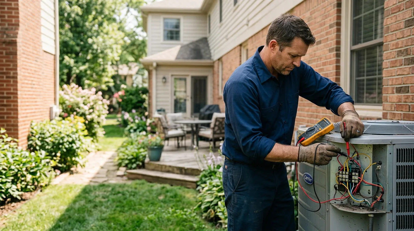 HVAC technician working near Wallisville, TX